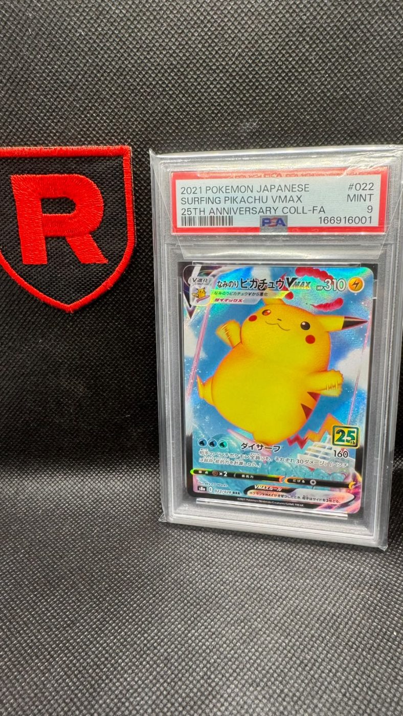 Surfing 25th Pikachu PSA 9