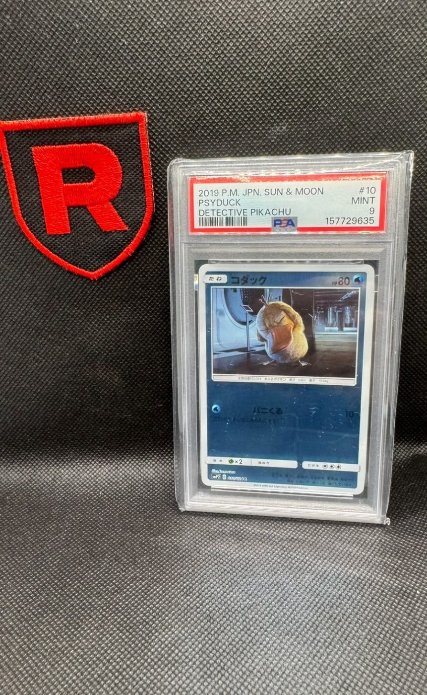 Psyduck Detetive Pikachu PSA 9